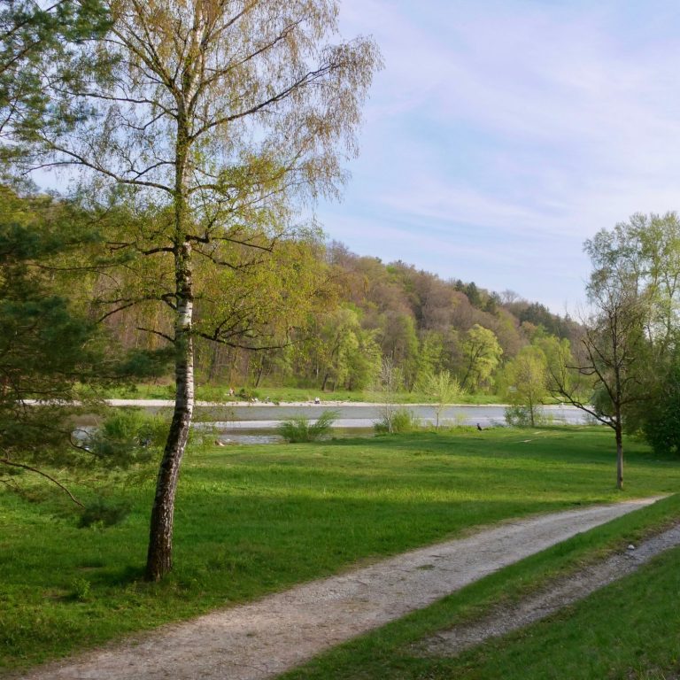 systemische Beratung in der Natur Flussufer an der Isar in München
